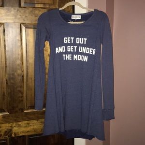 Wild fox dress—writing glows in the dark